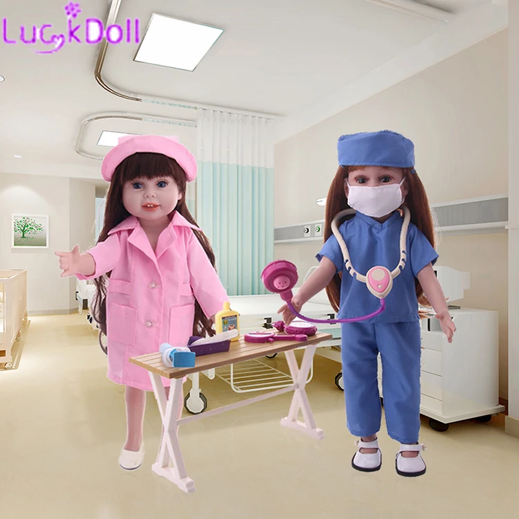 Cotton Doctor Cosplay Suit Fit 18 Inch American&43 CM Baby Doll Clothes Accessories,Girl\'s Toys,Generation,Birthday Gift