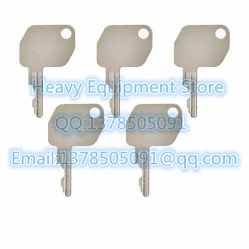 5 PCS 92274 Key For Ford NH New Holland JCB 3CX Backhoe Heavy Equipment Ignition Starter Switch