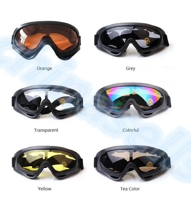1Pcs Winter Winddicht Skiën Goggles Outdoor Sport Cs Bril Skibril UV400 Stofdicht Moto Fietsen Zonnebril