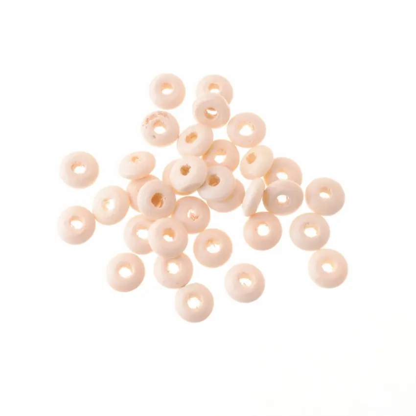 100pcs 10x4mm Wood Dye Wooden Abacus Spacer Beads For Baby DIY Crafts Kids Toys Spacer Beading Bead Jewelry Making DIY