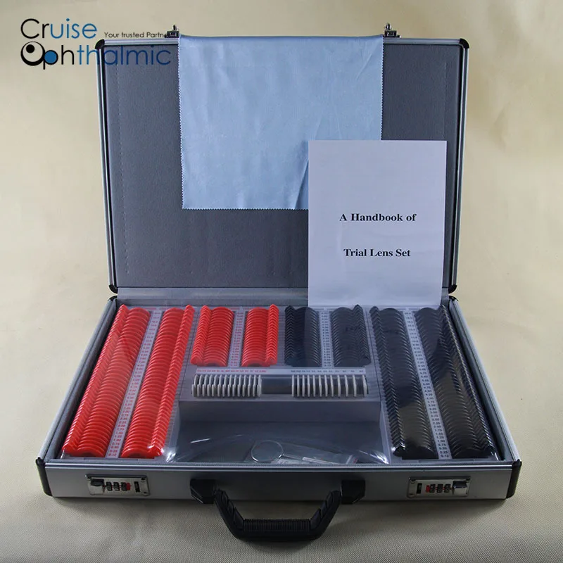 Optometric Trial Lens Set PL266-B2 266 pcs Rim Reduced Aperture 26mm Round Handle Ship from PolandPL266 with Aluminum Case