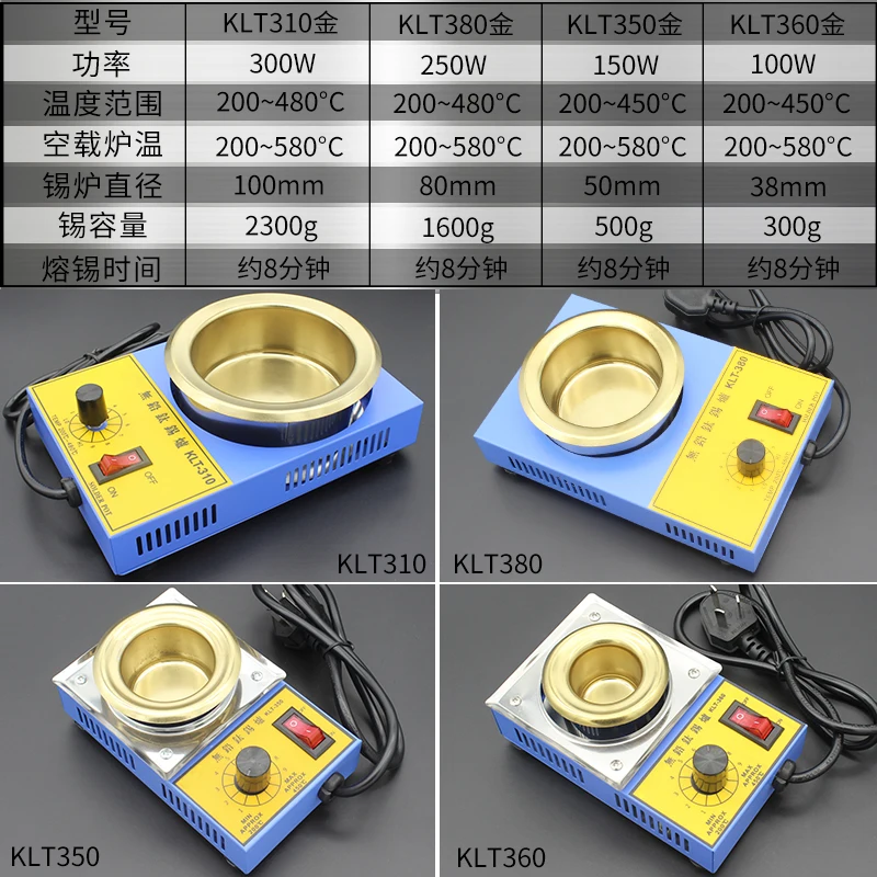 NOVFIX High Quality Electric Soldering Irons 100W 150W 250W 300W Temperature Controlled Soldering Pot Melting Tin Pot Tin Cans