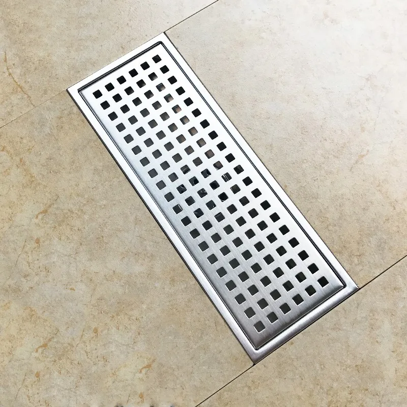 Large flow  300*110mm Stainless Steel Anti-odor Floor Drain Rollover Kitchen Sink Strainer Drains Shower drainer