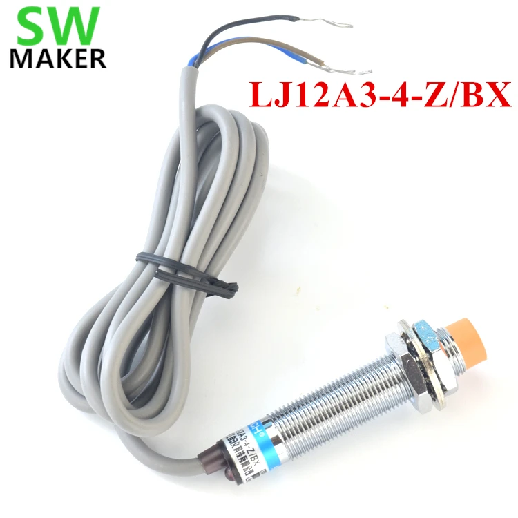 

LJ12A3-4-Z/BX Inductive Proximity Sensor Detection Switch 4mm NPN, Normally Open proximity switch 3D Printer Auto Bed Leveling