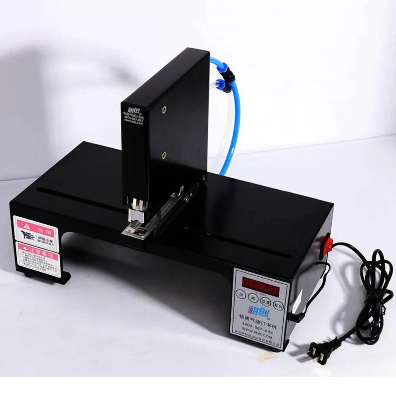 Automatic stapler Fast Pneumatic Stapler Paper Binder Binding machine Single-head With Pedal 180 times/min 220v/110v 1PC