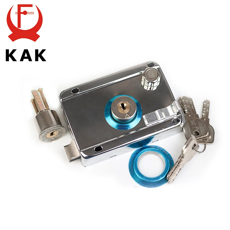 KAK-9331 Bên Ngoài Cửa Sắt Khóa An Ninh Chống Trộm Nhiều Bảo Hiểm Khóa Gỗ Khóa Cổng Cho Đồ Nội Thất Phần Cứng