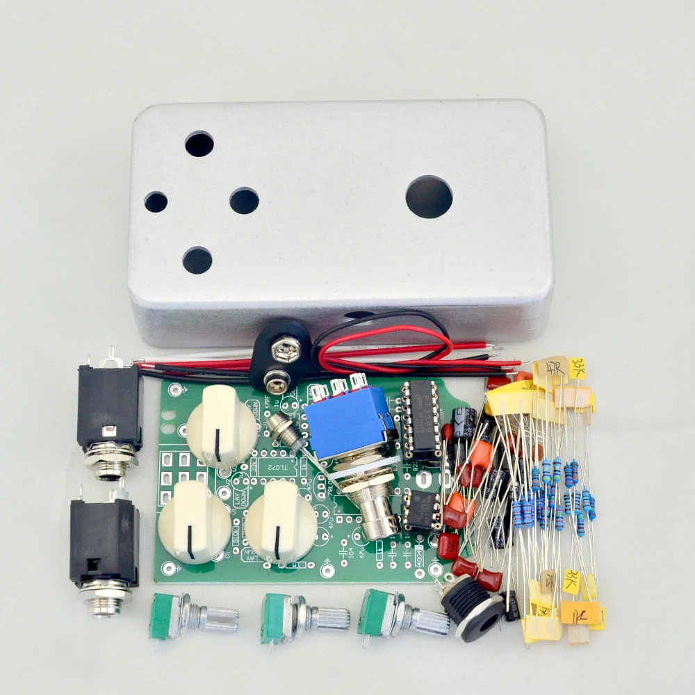 DIY Delay Pedal All KitS with Pre-drilled 1590BStyle Guitar Effects Pedal Aluminum Stomp Box  Delay -1 Pedals