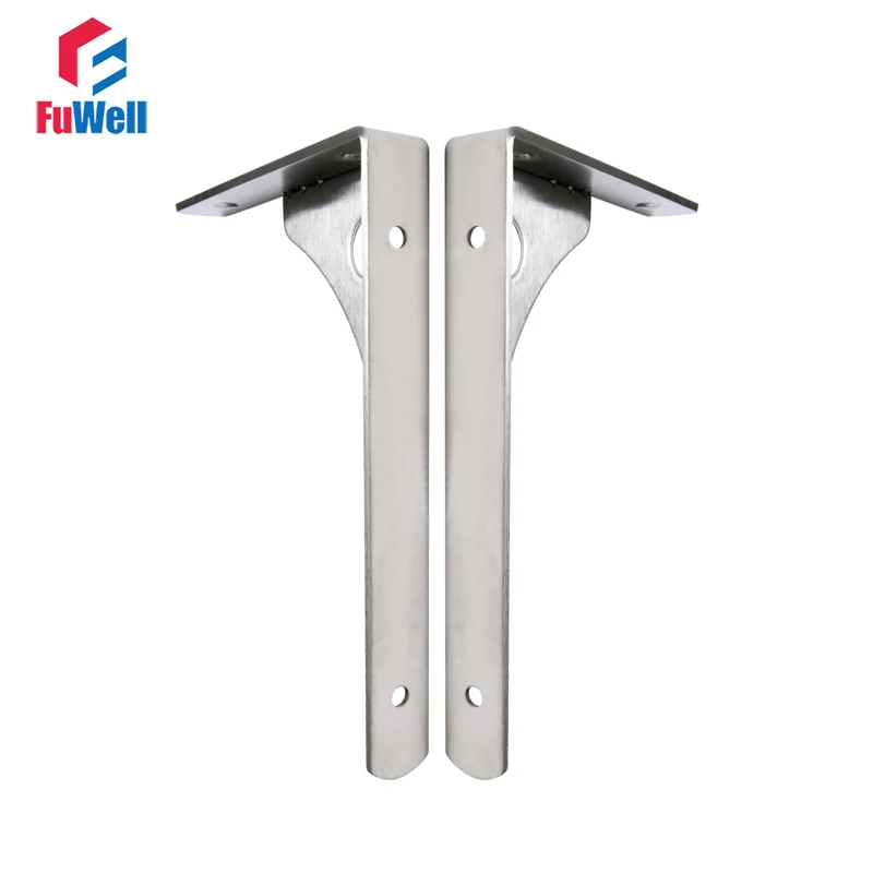 

1pair(2pcs) Triangle Bracket 6/8/10/12/14/16inch Triangular Table Bracket Support Stainless Steel Wall Triangle Bracket