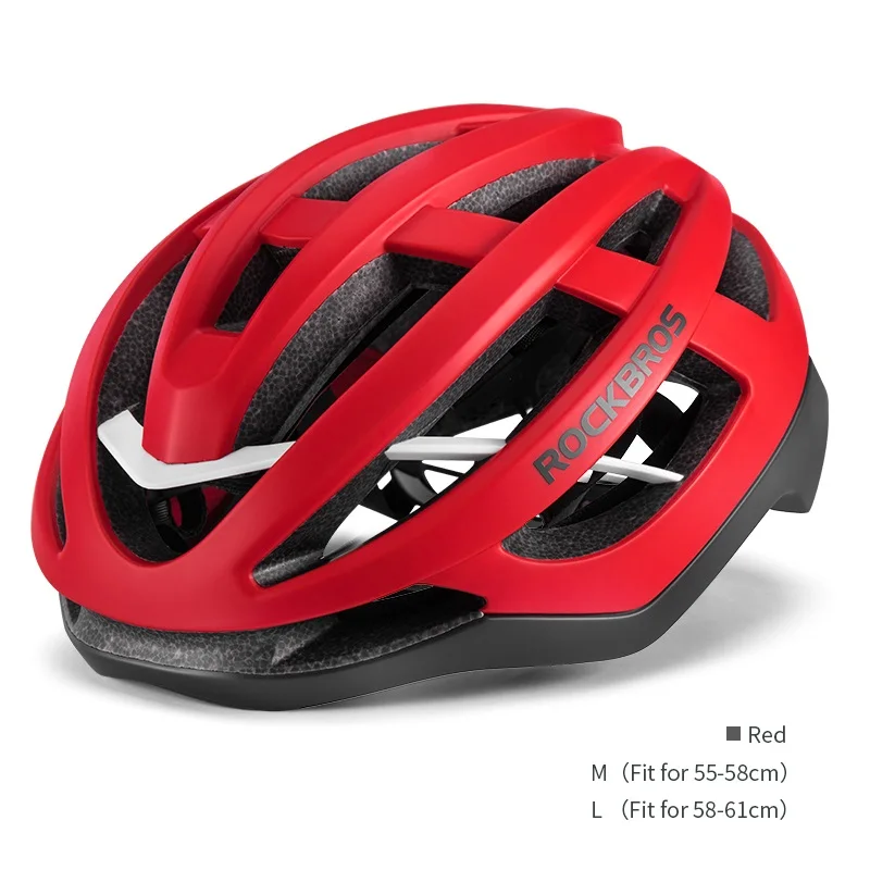 ROCKBROS Fahrrad Helm Atmungsaktive Ultraleicht Integral Geformten Unisex Stoßfest Einstellbar Rennrad Helm Radfahren Ausrüstung