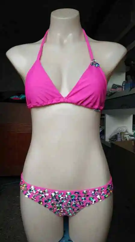 HOTTING ! 2017 VENUS VACATION Newest  rhinestone swimwear two piece swimsuit diamond bandeau bikini