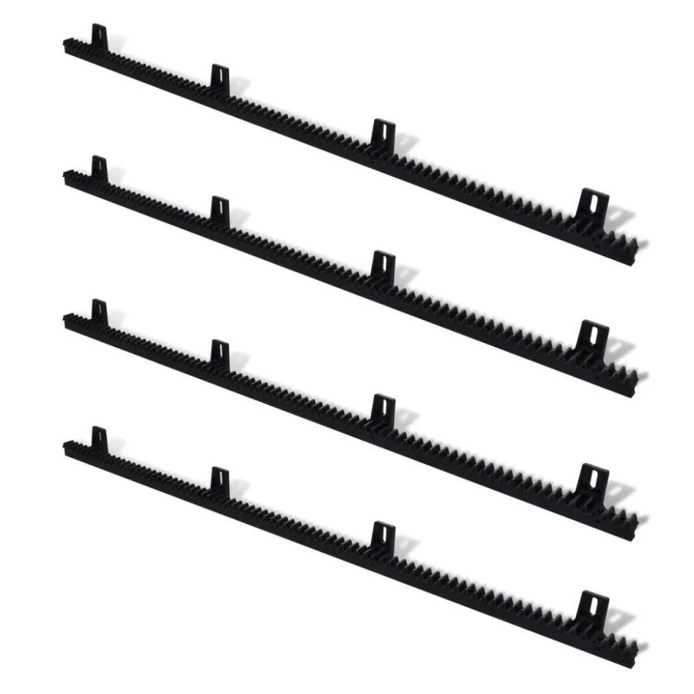 4Pcs Rail Track Rack for Sliding Gate Opener - Nylon