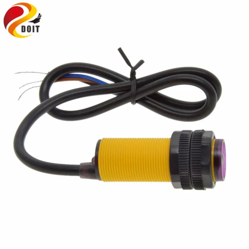 DOIT R275 IR Smart car robot E18-D80NK infrared obstacle avoidance sensor proximity switch 3-80cm adjustable Hot sale