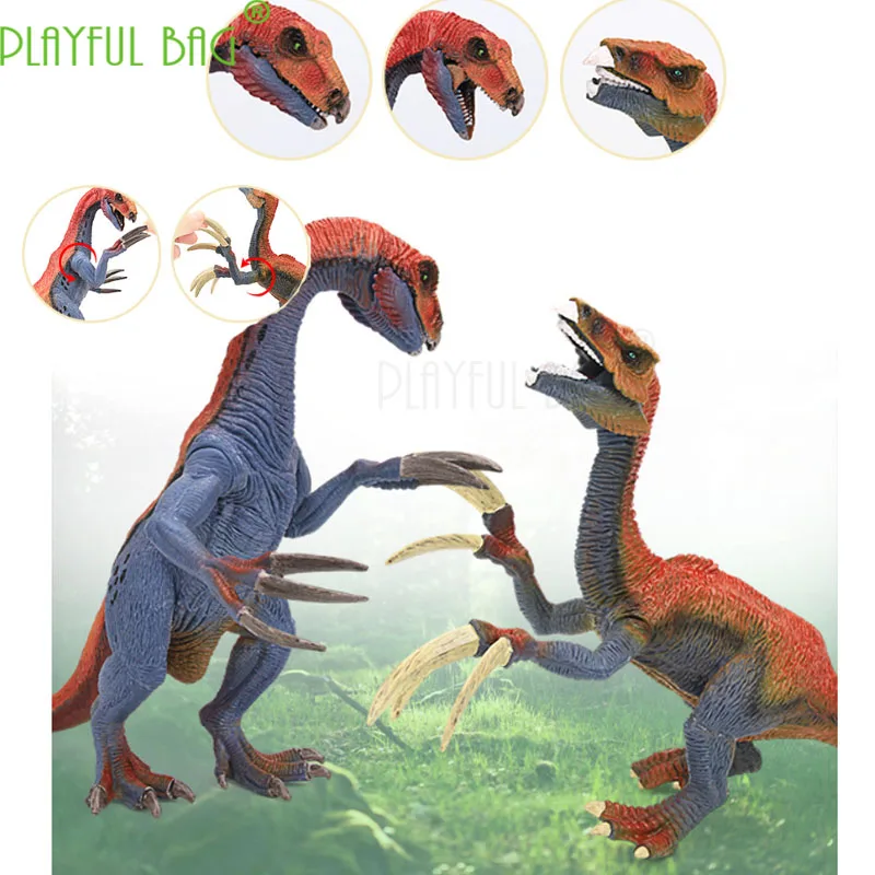 

Simulated Dinosaur overbearing posture Model Solid Sickle Dragon Mandible Arms Movable PVC material best gift for a child HI04