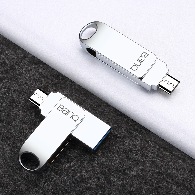 BanQ T60 USB Flash Drive, 64GBโลหะOTG Pendriveความเร็วสูงUSB3.0 Memory Stick 32GBไดรฟ์ปากกาความจุจริง 16GB USB U disk