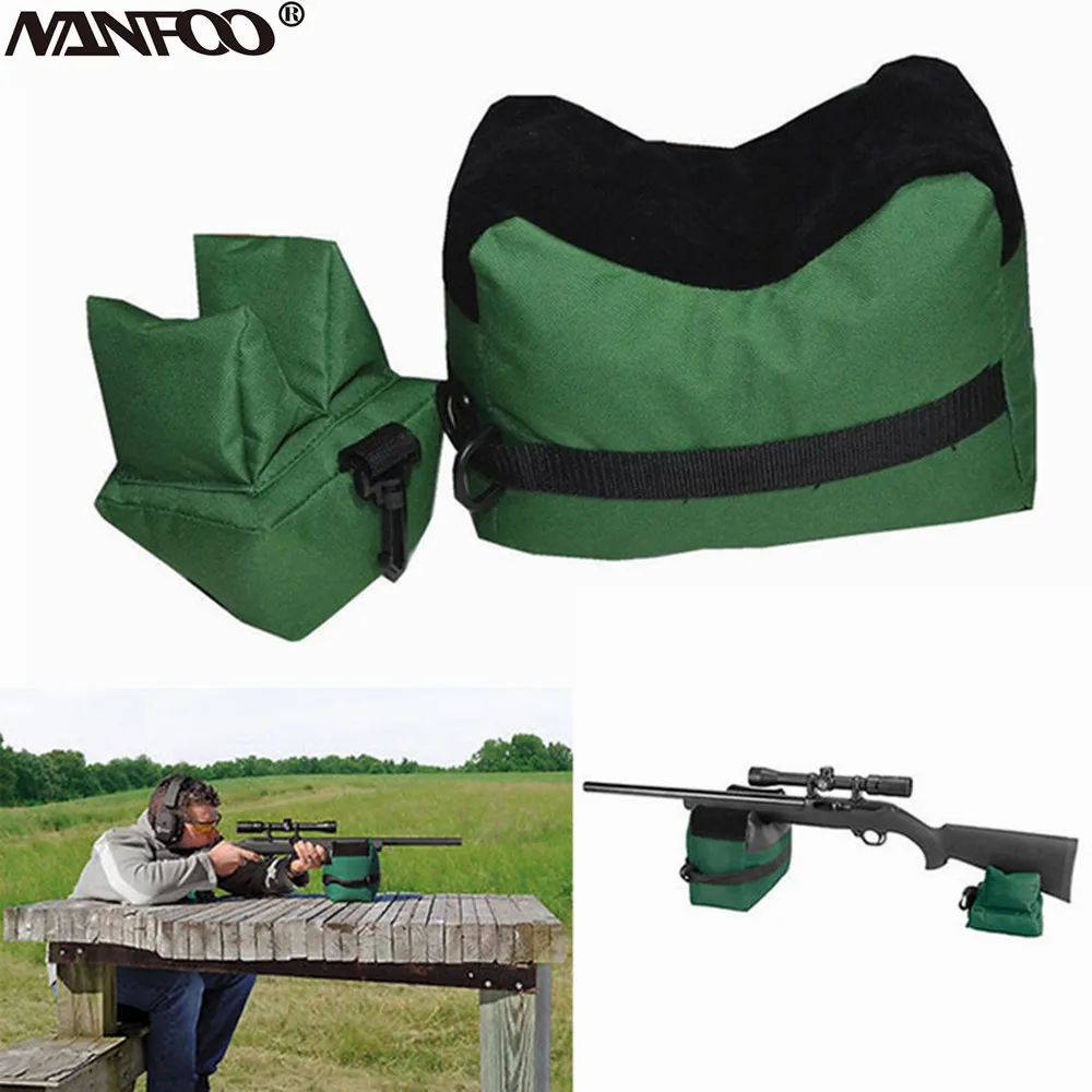 Hunting Shooting Rear Gun Rest Bag Shotgun Portable Front&Rear Military Rifle Gun Rest Bag Unfilled Sands Durable Gun Holder