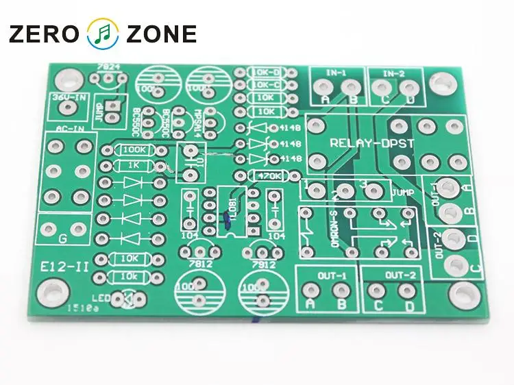 Placa de proteção do amplificador gzlozone E12-II pcb