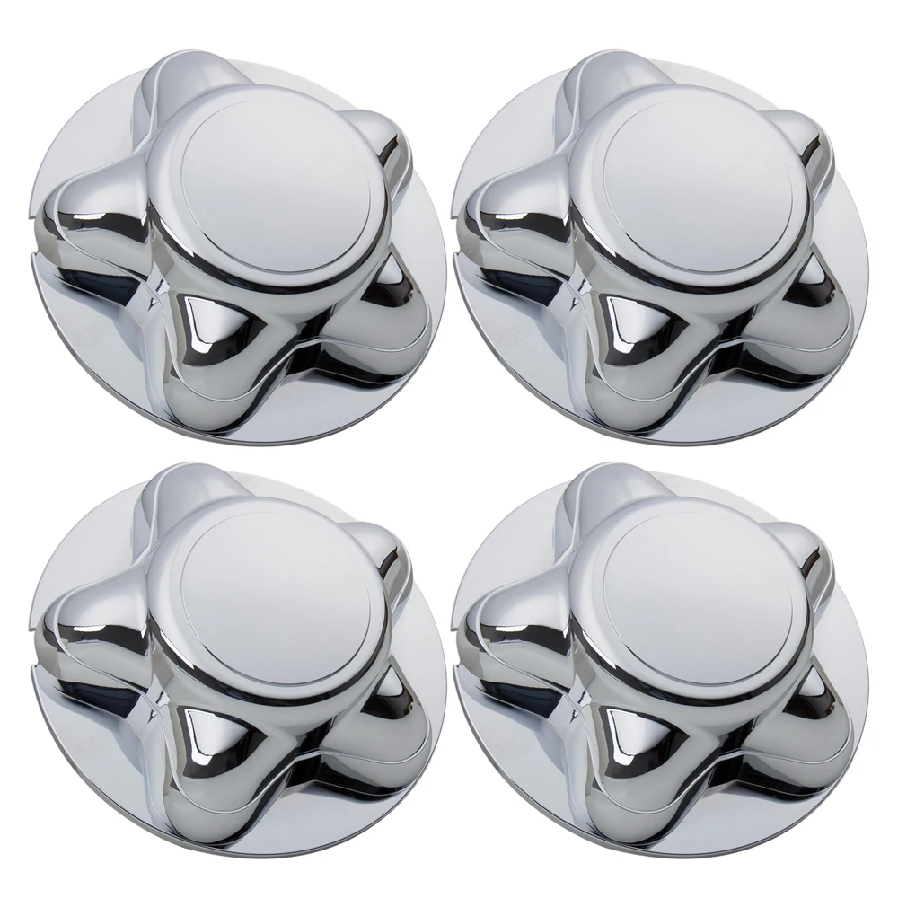 CARBOLE  4Pcs Chrome Center Hubcaps for Ford 97-00 F-150 Expedition With 16