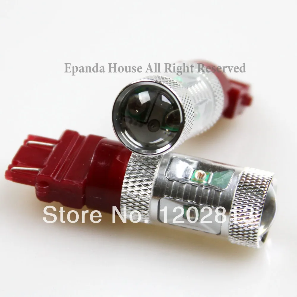 Free Shipping 2pcs USA RED 6-SMD 30W XBD CHIP 3157 DUAL FILAMENTS LED LIGHT BULBS TAIL/SIGNAL