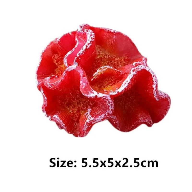 Beautiful Resin Artificial Aquarium Coral Decoration Colorful Lanscaping Aquarium Stone Decor Fish Tank Ornament Coral Reef