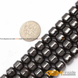 Hematite: Column Natural Magnetic Black Hematite Beads Magnetite DIY Loose Beads For Jewelry Making Beads Strand 15 Inches !