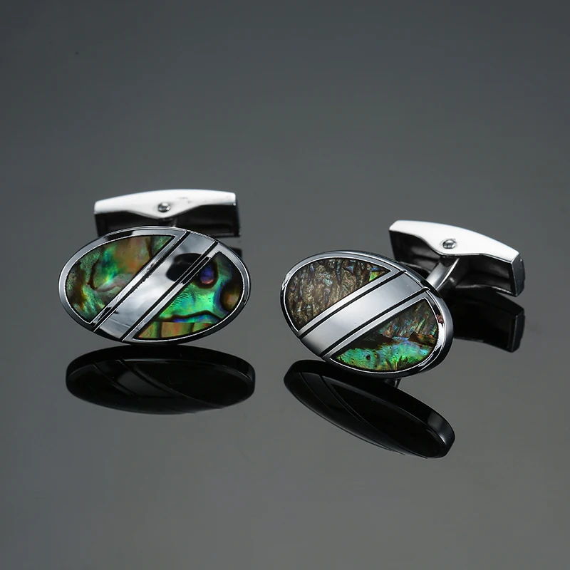 high-end men's French shirt Cufflinks jewelry luxury design Redwood carbon fiber Retro pattern circuit board Cuff links