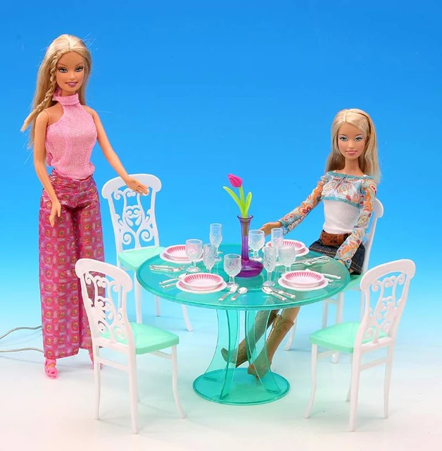 Barbie doll table and chairs sale