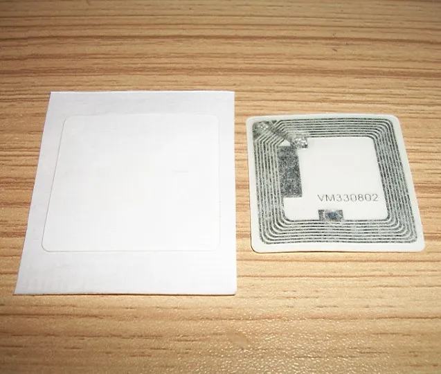 Free shipping 100pcs/lot 35*35 MM white RFID NFC Label/Sticker/Tag 13.56MHZ ISO 14443A Nifare1KS50 NFC