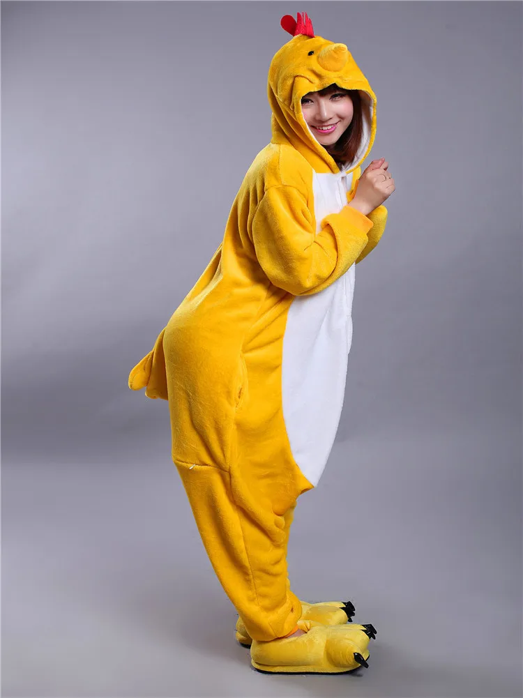 Unisex Winter Kawaii zodiac chicken Pajamas Onesies Anime Hoodie Pyjamas Cosplay Adult  Onesie Christmas Costume