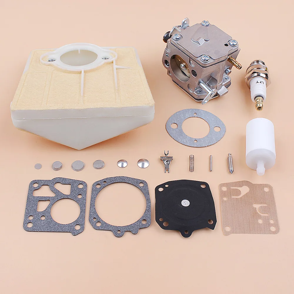 Carburatore Carb Membrana del Filtro Aria Kit di Riparazione fit Husqvarna 61 66 266 503280316 Motosega Tillotson HS-254B Carburatore RK-23HS