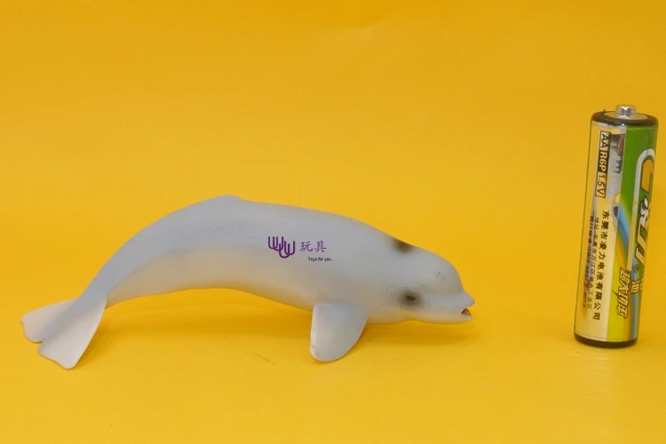 Hot toys small baby Beluga Whale (White Whale) Simulation model Marine Animals Sea Animal kids gift educational props