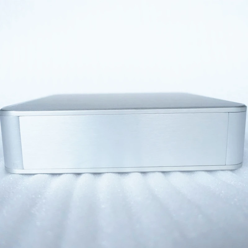 هيكل صندوق من الألومنيوم لمكبر الصوت ، مبيت 214 × 214 × 55 مللي متر لمكبر الصوت ، سماعة رأس ، مضخم صوت مسبق dac