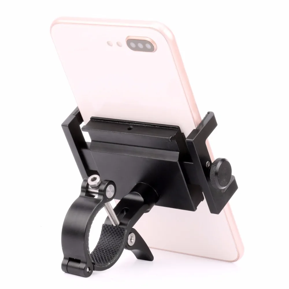 Aluminum 360 Rotatable Bicycle Phone Holder Stand Mount Anti-Theft for iPhone 12 Smartphone Bike Handlebar Stem GPS for Xiaomi