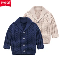 Iyeal Jongens Vest Trui Mode Kinderen Jas Toevallige Lente Baby School Outfits Kids Trui Baby Kleding Bovenkleding 0-24M