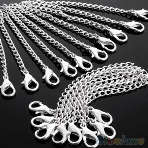 200pcs x Amazing Silver Plated Bracelet Necklace Chain Extenders Jewelry Findings Rhodium silver or you pick color