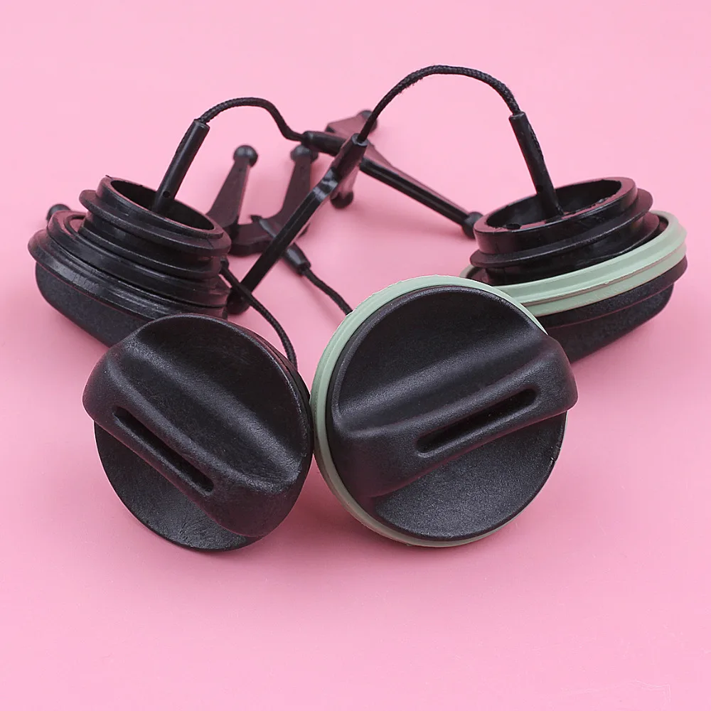 2 Set Fuel Oil Tank Cap For Husqvarna 340 345 346XP 350 353 Chain Saw Chainsaw Replacement Spare Part