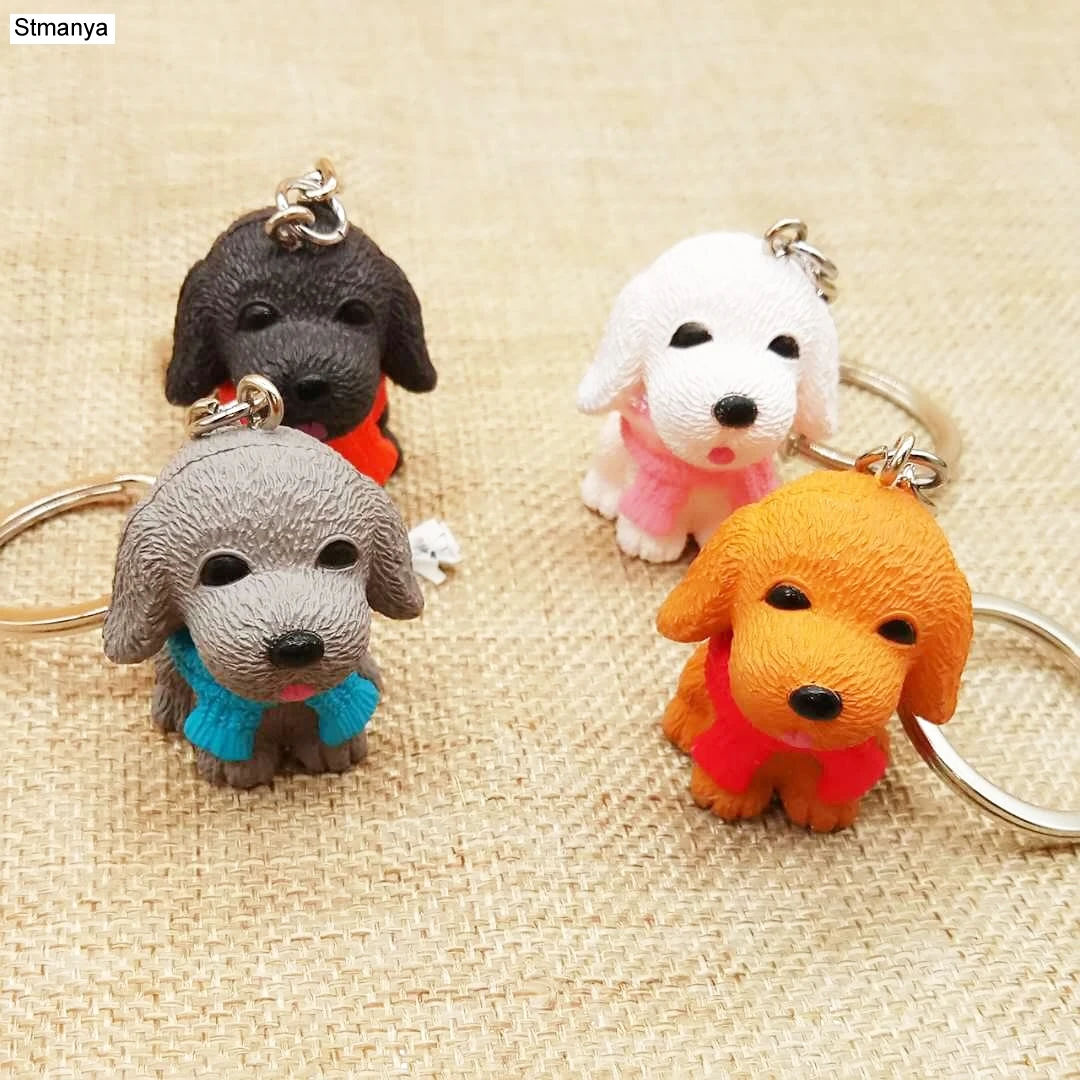 Hot Women Cartoon Cute Dog Shaped High Quality Key Chain Bag Fashion Accessories New Men Best Couple gift Jewelry K1998