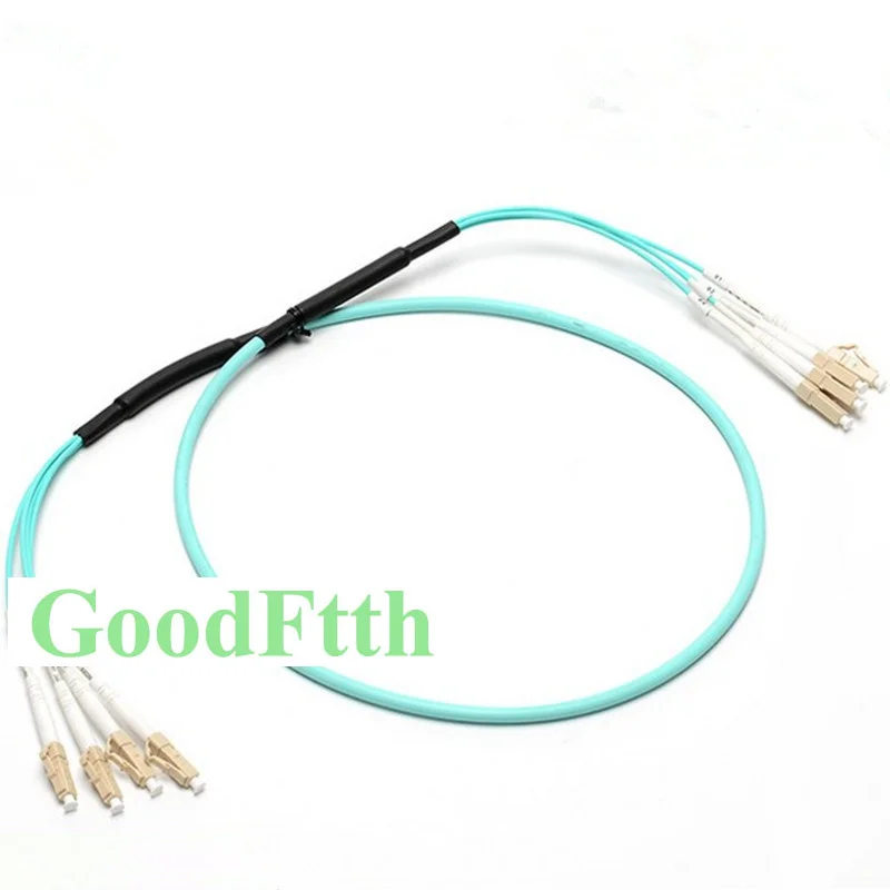 Fiber Patch Cord LC-LC OM3 Trunk Breakout 2.0mm 4 Cores GoodFtth 20m 25m 30m 35m 40m 45m 50m 60m 70m 80m