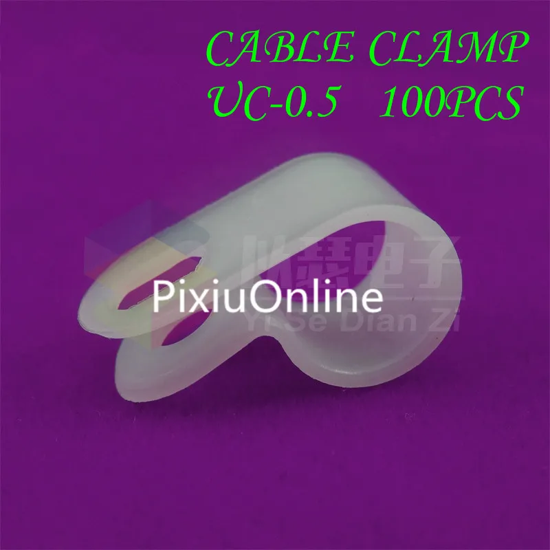 100PCS  YT452   The UC Series    UC - 0.5   Wire Clamp    Wiring Fixed Button    R Type Clamp   Free Shipping