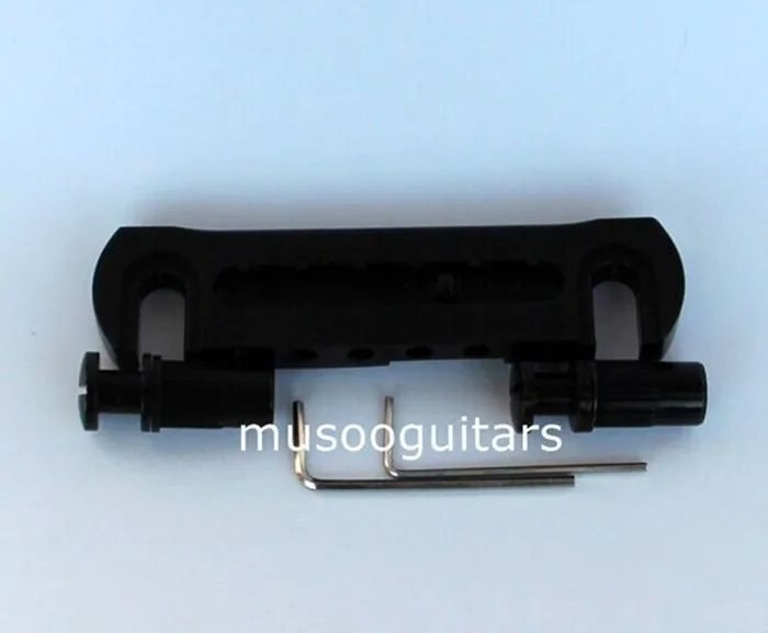 Black GTB Wraparound Guitar Bridge Tailpiece (005BK)