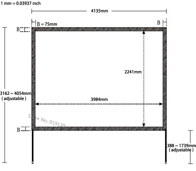 New Large 180-inch Quick Open HD Projection Screen 16:9 Front Projector Screens 3984x2241mm Viewable Best For Outdoor Display