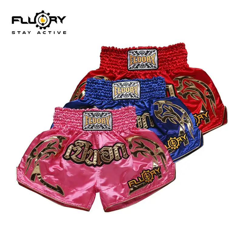 2019 Fluory  KIDS kick boxing shorts muay thai shorts for children (boys and girls) and youth