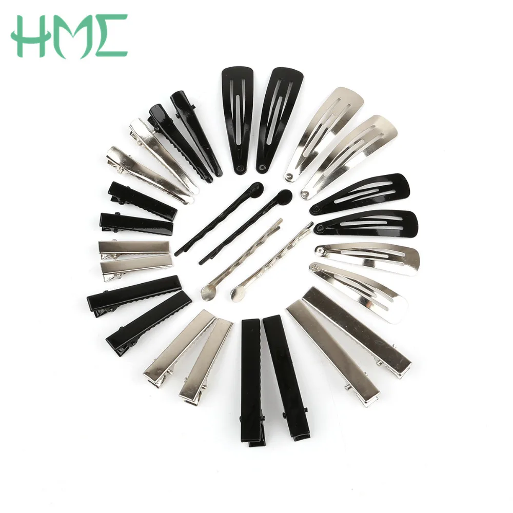 High Quality 20pcs/bag Iron Hair Ornaments Duckbill Folder Drop Waves Hairpins Base For Hair Clip Claw Findings Jewelry Making