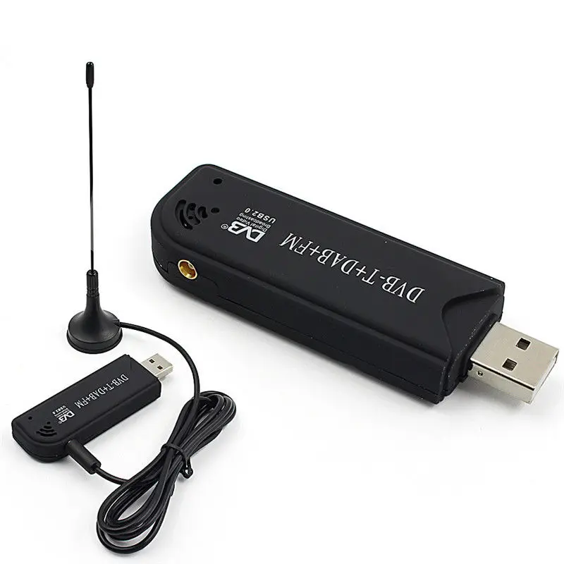 Digital USB TV FM+DAB DVB-T RTL2832U+R820T Support SDR Tuner Receiver Hot Sale