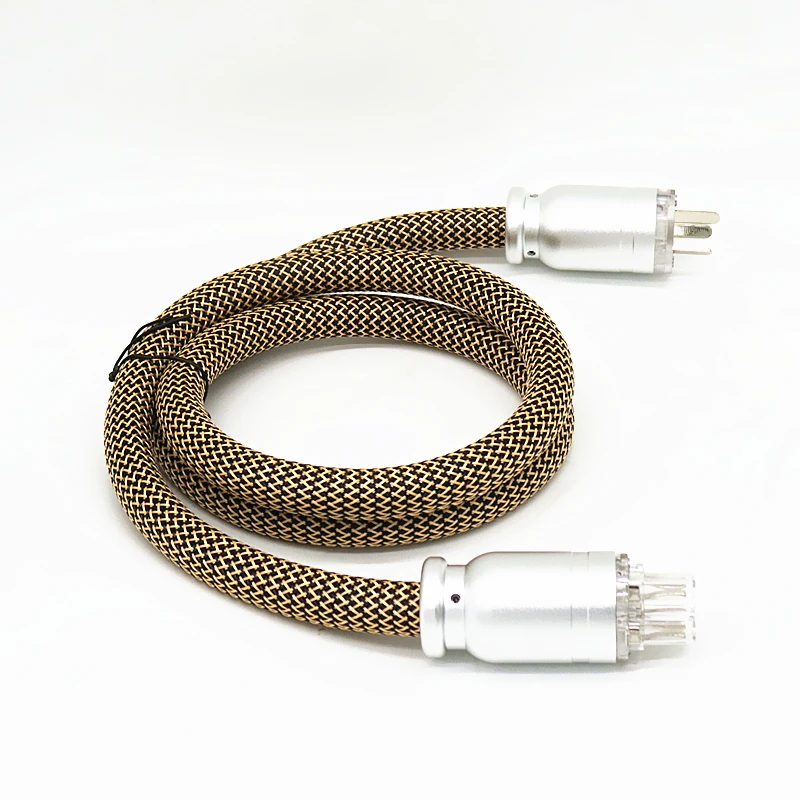 

High-end 5N Oxygen-free Copper Power Wire HIFI Power CABLE CD DVD power line AU US Power cord