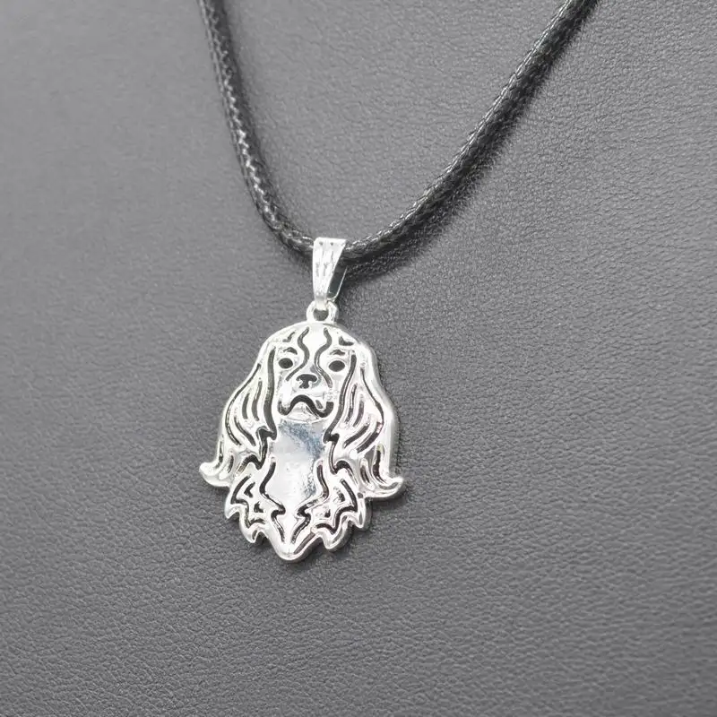 مجوهرات حبل سلسلة لطيف كافالير الملك تشارلز قلادة القلائد