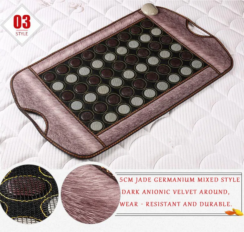 220 v home jade germanium stone therapy carpet care massage cushion warm stomach electricity heating pedicures blanket