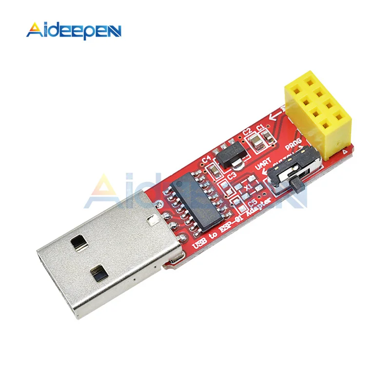 2Pcs USB to ESP8266 ESP-01 ESP-01S WiFi Adapter Module CH340 USB to ESP01 ESP01S TTL Driver Serial Wireless Wifi Module