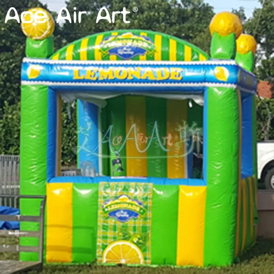 2.4mL X 2.4mW Inflatable Lemon Stall Fruit Stand Treat Shop for Sale or Summer Party