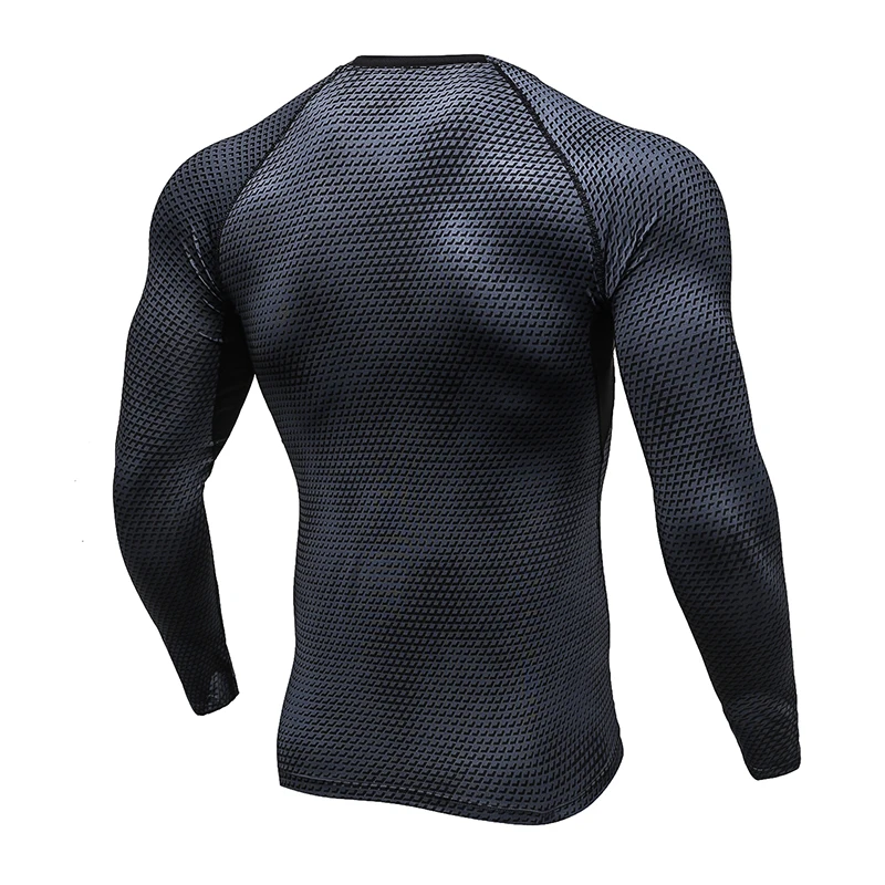 Long Sleeve Fitness Tights Sport Shirt Men , Quickly Dry Soccer Jersey Running T-shirts Gym Clothing Crossfit Top Mens Rashgard