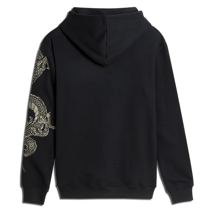 Supzoom Top Fashion Loose  Autumn And Winter New Arrival Dragon Embroidery Chinese Style Popular Casual Animal Cotton Hoodies